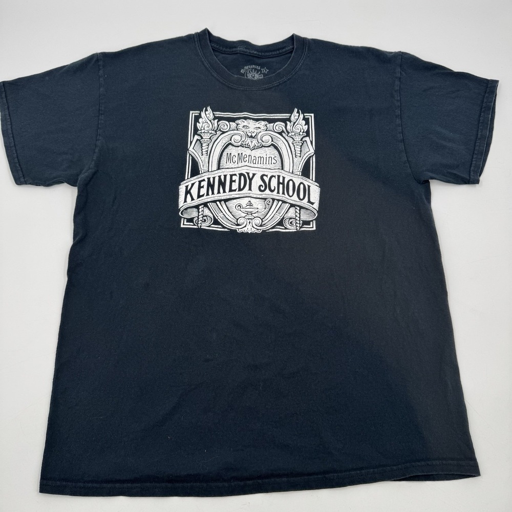 McMenamins T‎ Shirt McMenamins Kennedy School Shirt Size Large Black